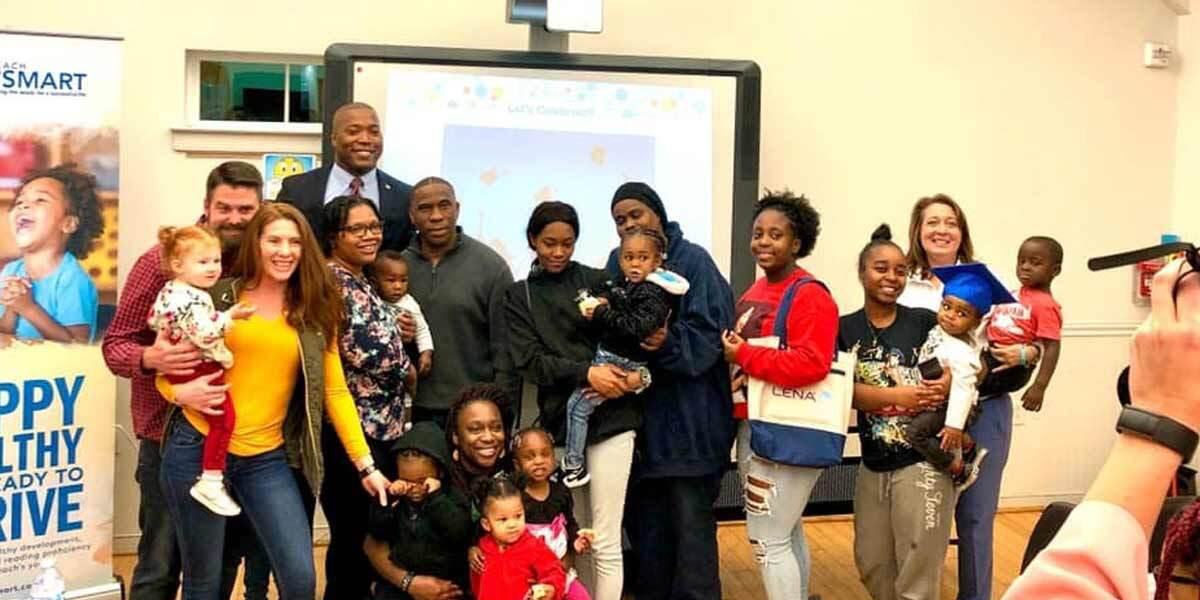 Parents and Children with Council Member Rouse